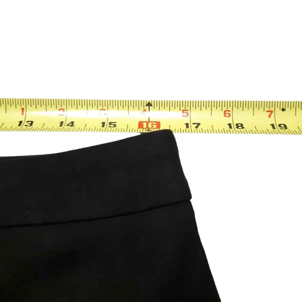 Missguided Mini Skirt Womens‎ 12 Black Button Front A-Line Minimalist Stretch